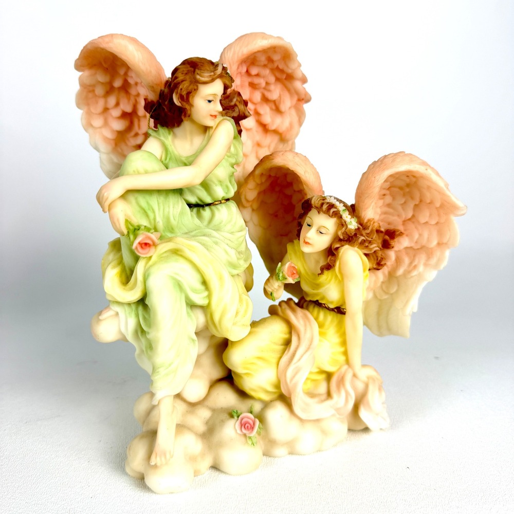 Roman Seraphim Classics Figurine Sisters Heart and Soul 81486 1998 Angels Resin